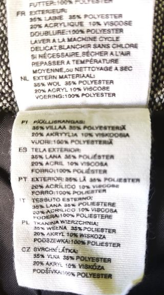 Falda H&M Campana Talla S Marrón