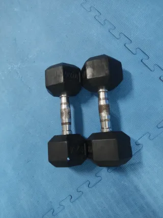 Pareja Mancuernas Hexagonales 10kg