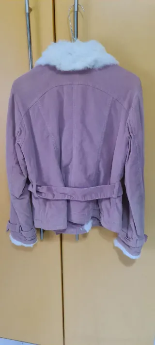 Giubbotto Oviesse Jeans rosa con pelliccia