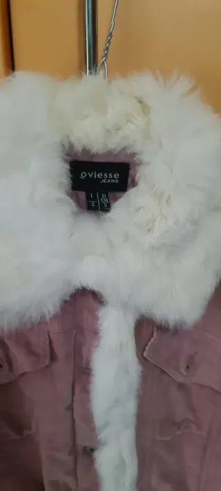 Giubbotto Oviesse Jeans rosa con pelliccia