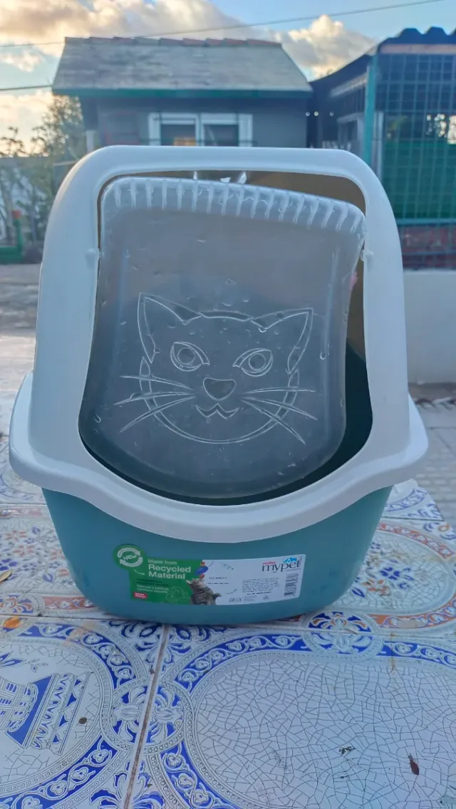 Gatera myPet Azul y Transparente