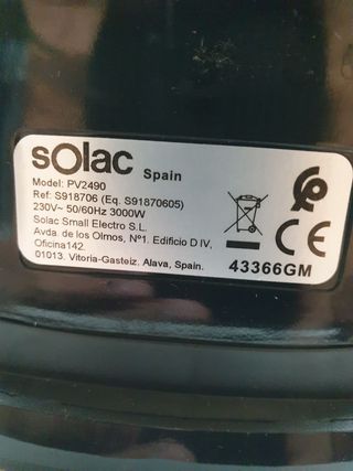 Plancha Vapor Solac Solution PV2490