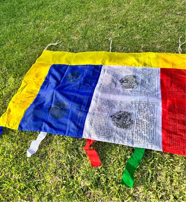 Bandiera tibetana con asta Tara