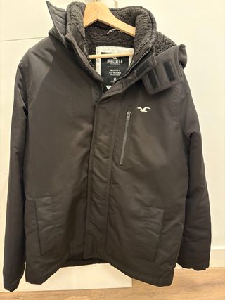 Chaqueta Hollister Negra Talla M (hombre).