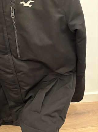 Chaqueta Hollister Negra Talla M (hombre).