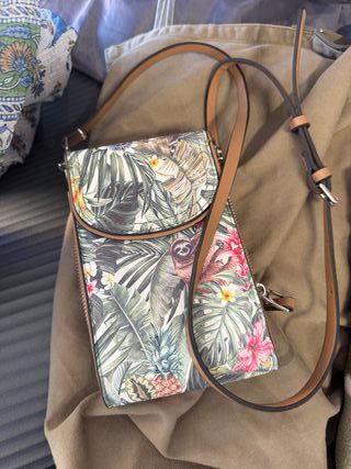 Bolso parfois pequeño con estampado de lémur