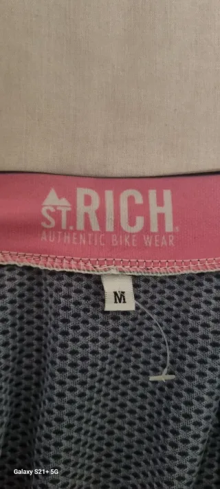 Maillot Ciclismo St. Rich Negro y Rosa