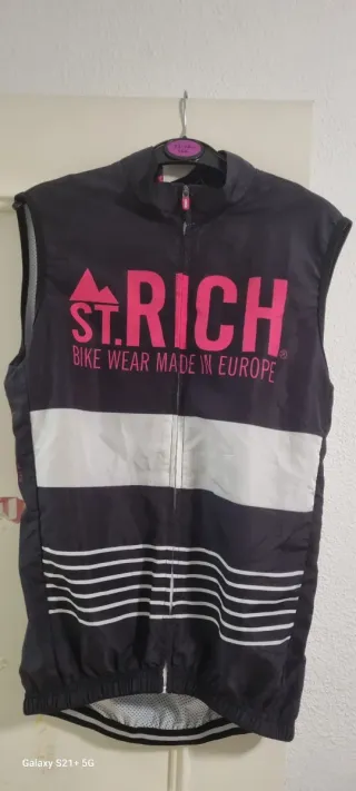 Maillot Ciclismo St. Rich Negro y Rosa