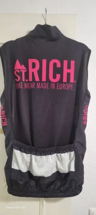Maillot Ciclismo St. Rich Negro y Rosa