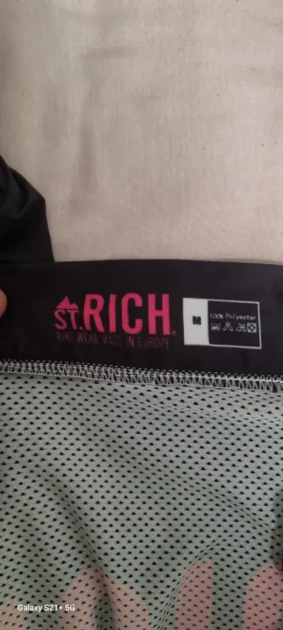 Maillot Ciclismo St. Rich Negro y Rosa