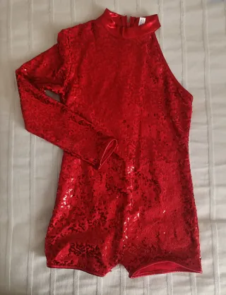 Mono corto lentejuelas artístico 9-10 años