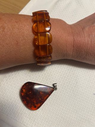 Colgante y Brazalete Ámbar Natural
