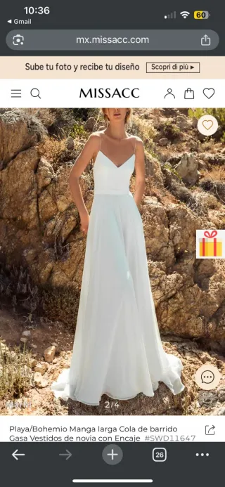 Vestido de novia blanco MISSACC