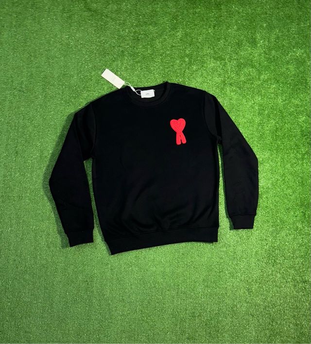 Jersey Ami Negro Corazón Rojo
