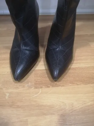 Botas estilo campero negras