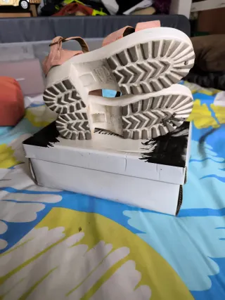 Sandalias tacón rosa n.37