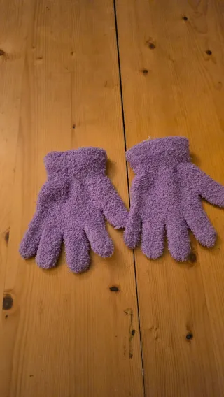 Guantes de niña morados