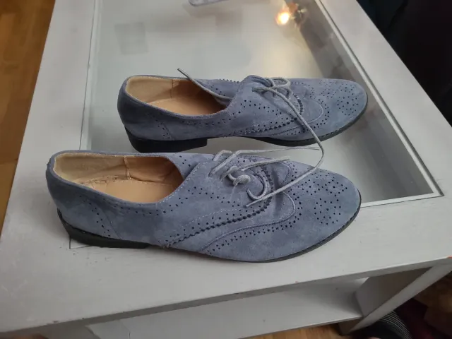 Zapatos planos azules mujer talla 41