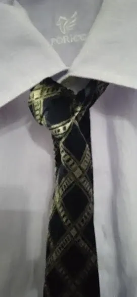 Cravatta seta e viscosa rombi