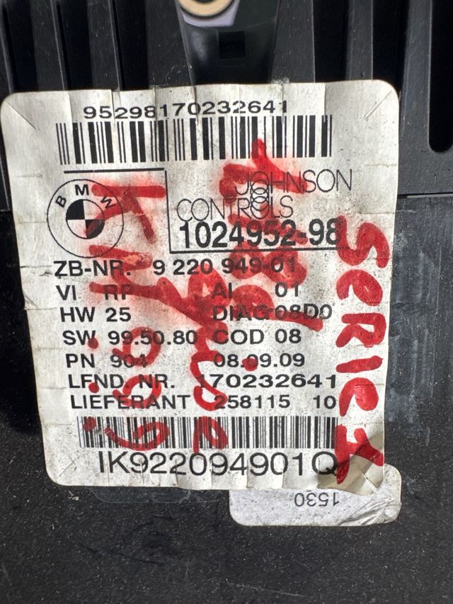 Cuadro de instrumentos BMW seria 1 118D