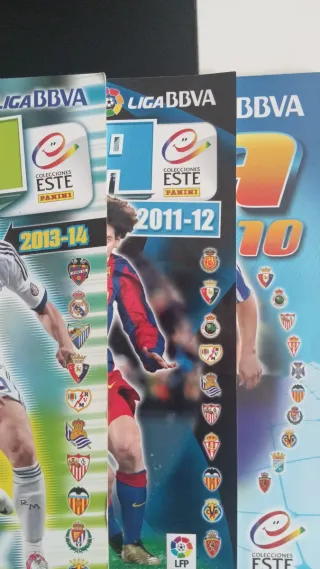 3 Álbumes LaLiga BBVA + Cromos