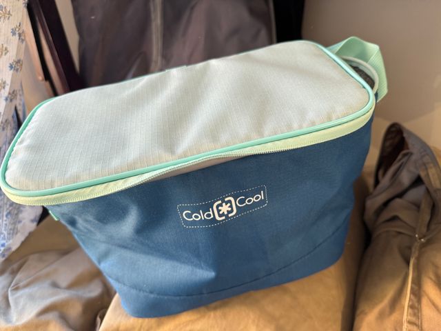 Bolsa térmica azul y gris