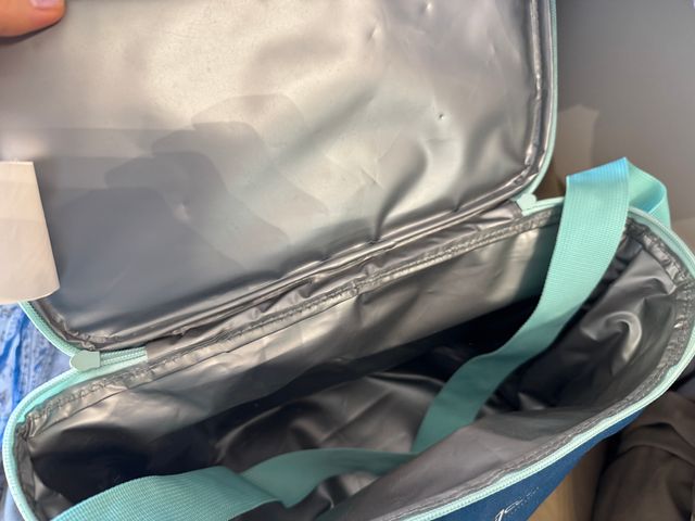 Bolsa térmica azul y gris