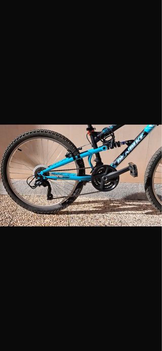 Bicicleta MTB niño azul y negra