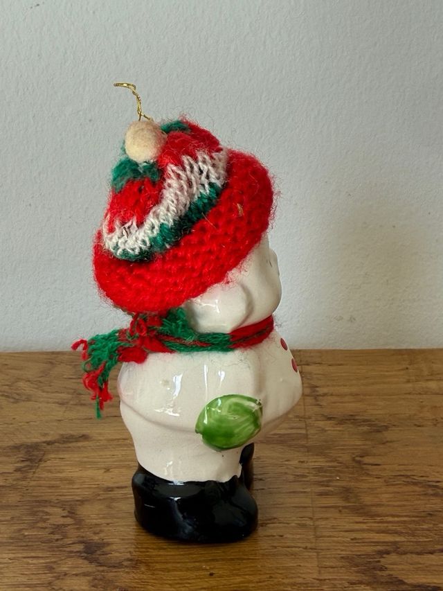 Muñeco de Nieve Cerámica Navidad