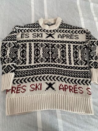 Jersey Oversize Estampado Esquí