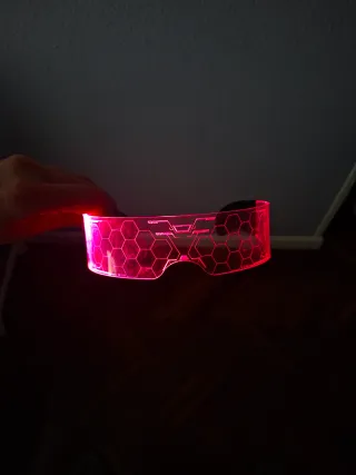 Gafas futuristas LED naranjas