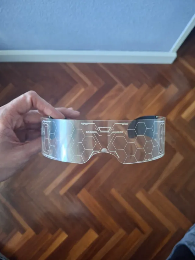 Gafas futuristas LED naranjas