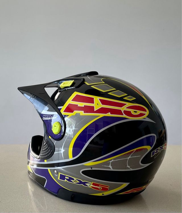 Casco Motocross Vintage Axo RX5 Talla L