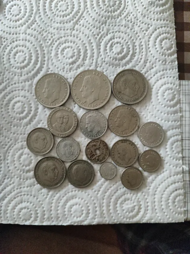 Lote monedas pesetas varias