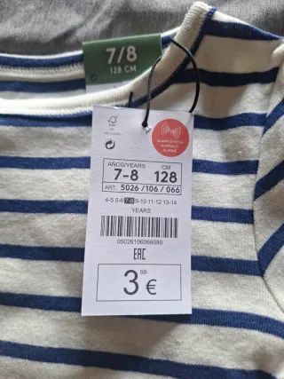 Camiseta niña Lefties 7/8 años