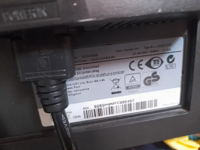 Monitor Samsung Nero