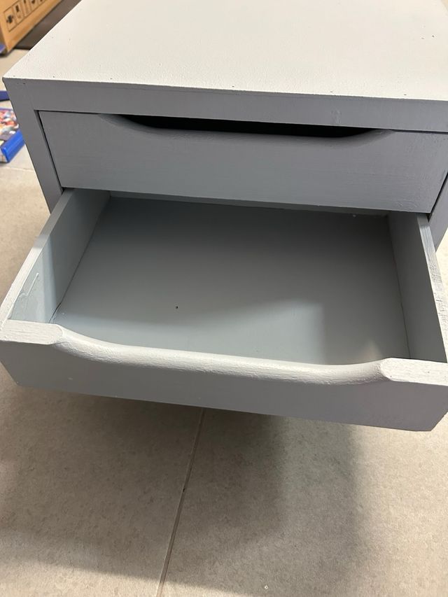 Cajonera de escritorio gris