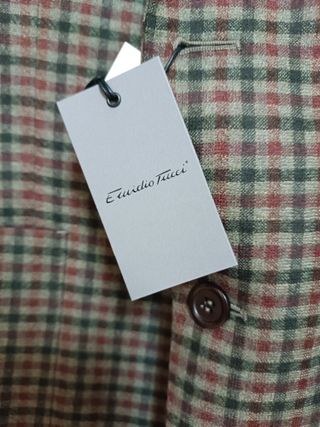 Americana Emidio Tucci Cuadros Talla XXXL