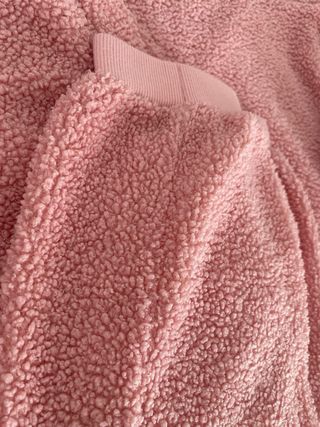 Conjunto Joggers y Sudadera Rosa Peluche