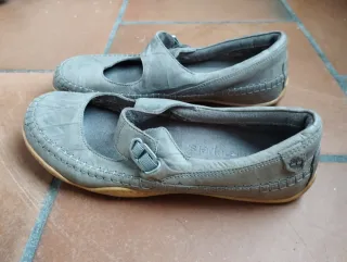 Zapatos Timberland grises mujer