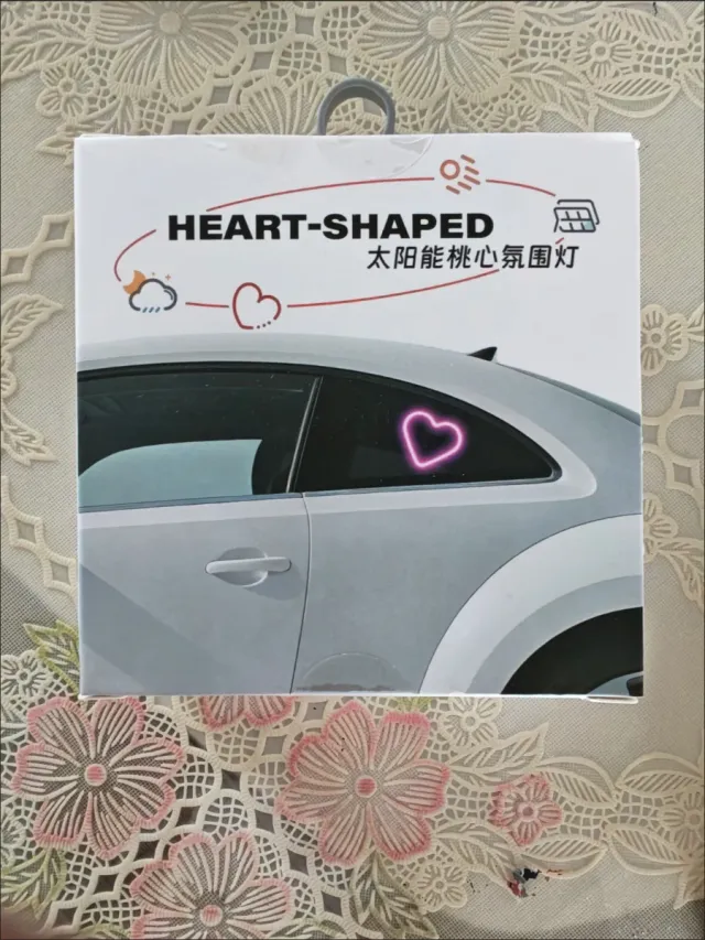 Luz Neon Corazón Rosa Coche