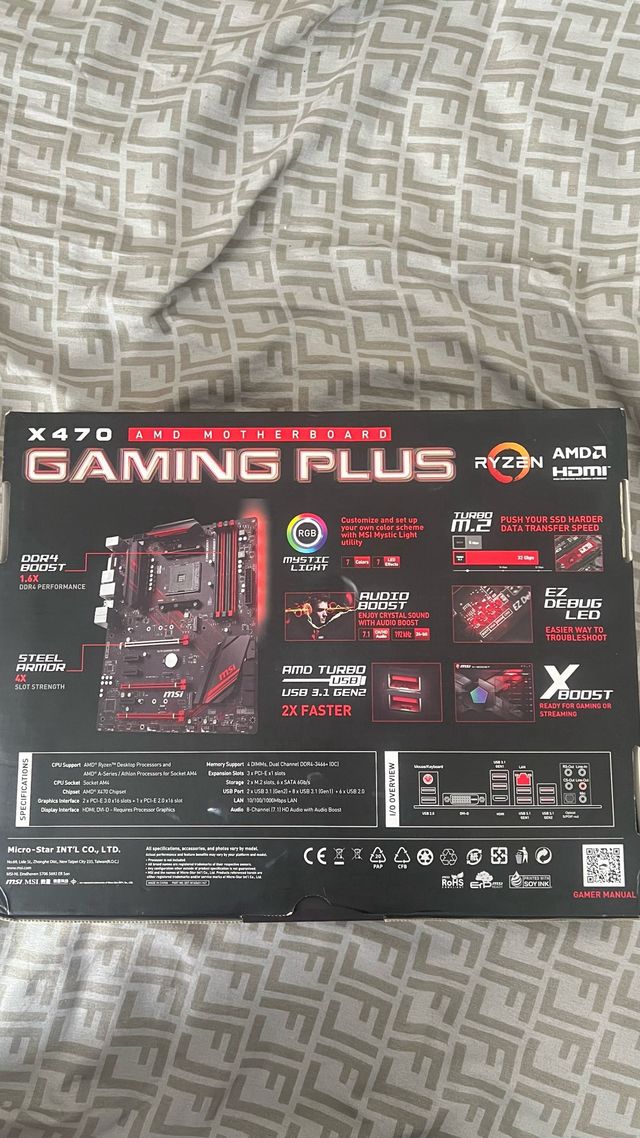 Placa Base MSI X470 Gaming Plus