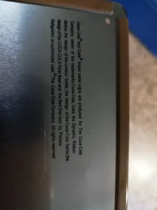 Placca decorativa Coca-Cola Delicious Refreshing