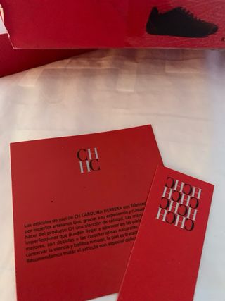 Zapatillas Carolina Herrera Piel Azul Marino 39