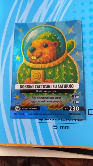 Bobrini Cactusini su Saturno - Trading Card