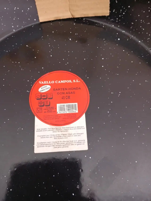 Sartén honda negra