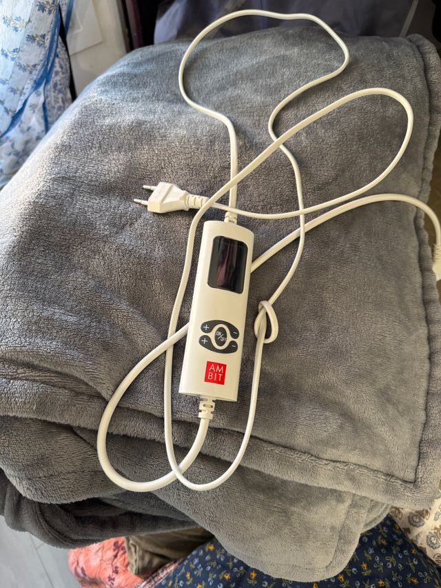 Manta Eléctrica Gris Suave