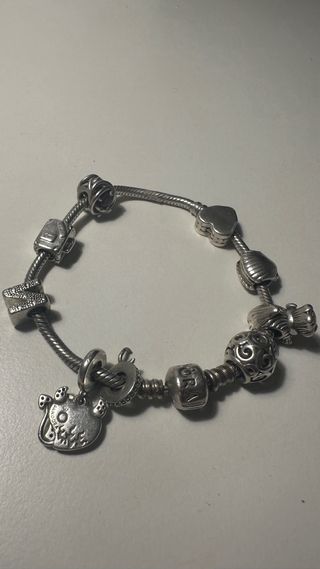 Pulsera Pandora Plata con 9 charms