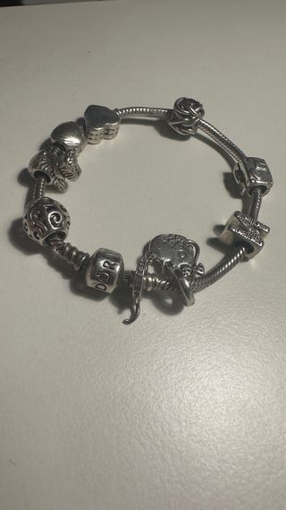 Pulsera Pandora Plata con 9 charms