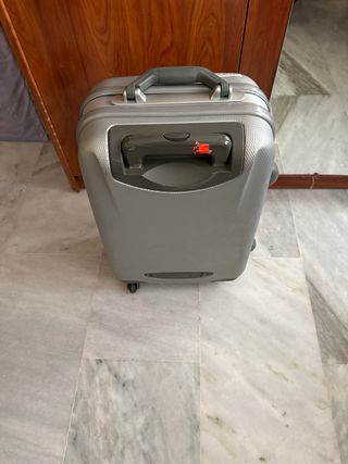 Maleta de viaje plateada